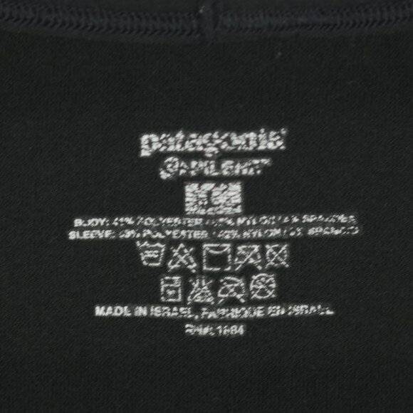 Patagonia Women's Large Black Capilene Mid Weight Long Sleeve Athletic Top - Picture 6 of 6